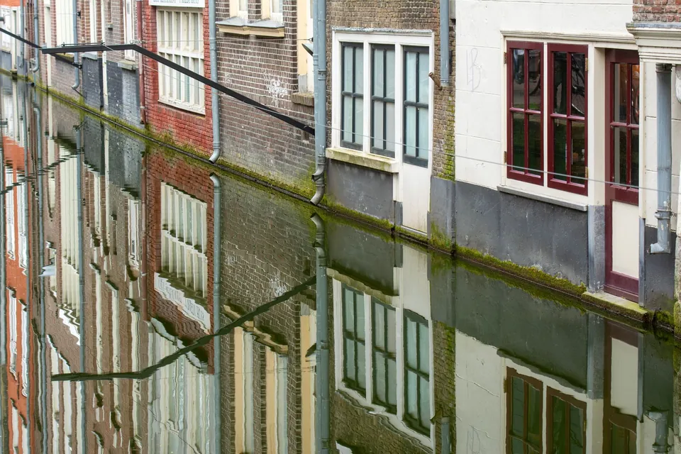 Grachtenpanden in Delft